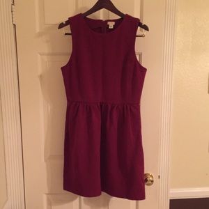 J Crew dark red dress
